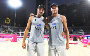 New Zealand beach volleyball brothers Sam and Ben O'Dea