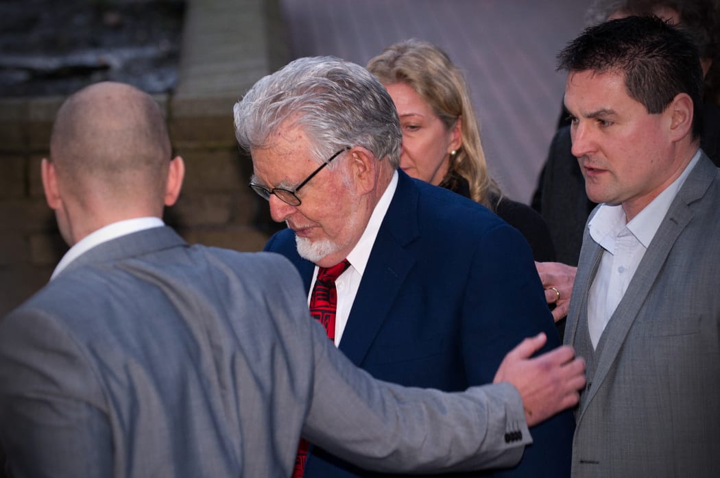 Rolf Harris leaves Southwark Crown Court on Tuesday.