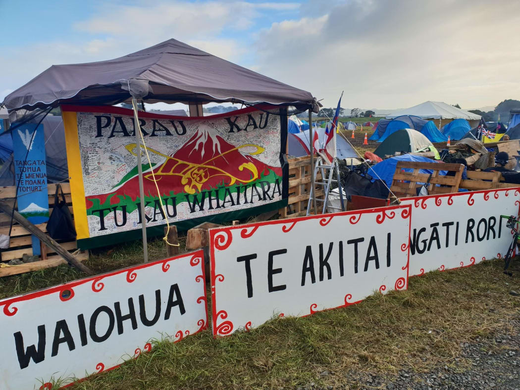 The camp ground at Ihumatao.