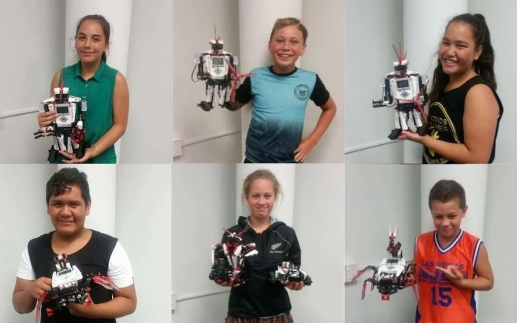 A group of Taranaki rangatahi is headed to Silicon Valley (clockwise from top left) Chelsea Kumeroa, 13; Pawhare Packer, 12; Ngapuke King-Lepaio, 12; Devontae Mills, 10; Deeariah-Sapphire Mills, 13; Te Kiri King, 13.