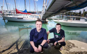 Chris Walker and Patrin Illinberger are developing a new way to keep boat hulls free from biofouling,