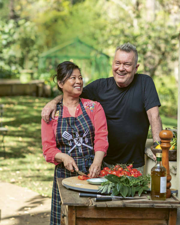 Jane and Jimmy Barnes have writtten a new cookbook together, Where the River Bends.