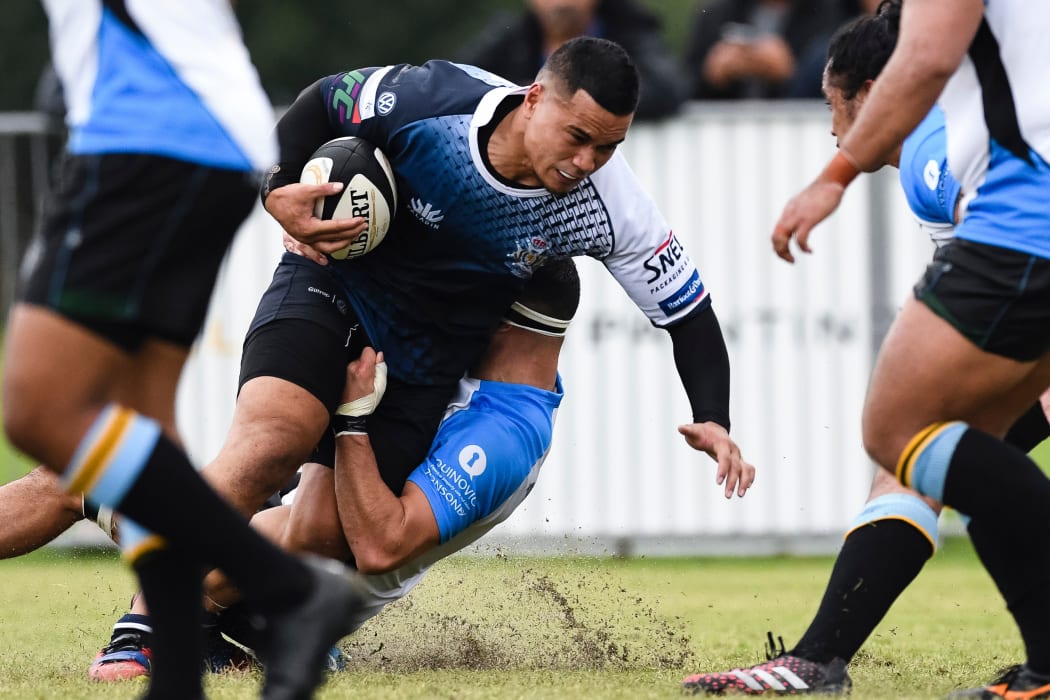 Tonga sevens captain Tana Fotofili playing club rugby in Auckland.