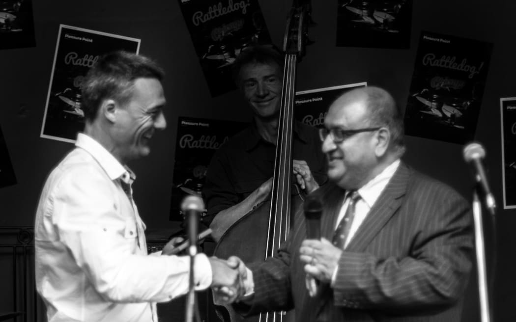 Greg Crayford and Sir Anand Satyanand.