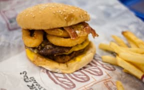 burger and fries