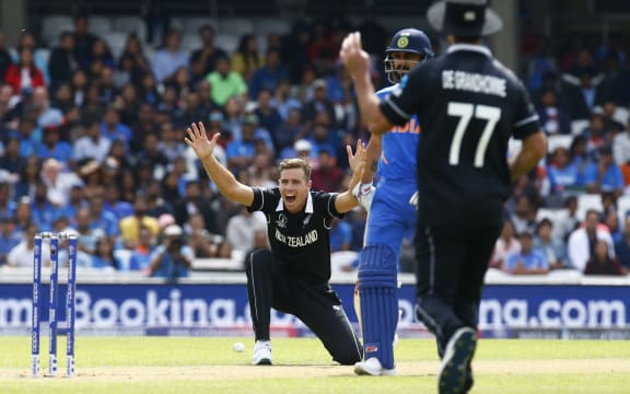 Tim Southee in the warm up against India at the Oval.