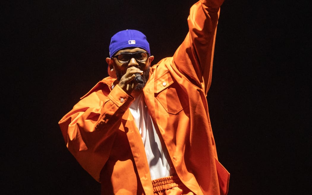 US rapper Kendrick Lamar performs during the 2023 Governors Ball Music Festival at Flushing Meadows Corona Park in New York City on June 11, 2023. (Photo by Yuki IWAMURA / AFP)