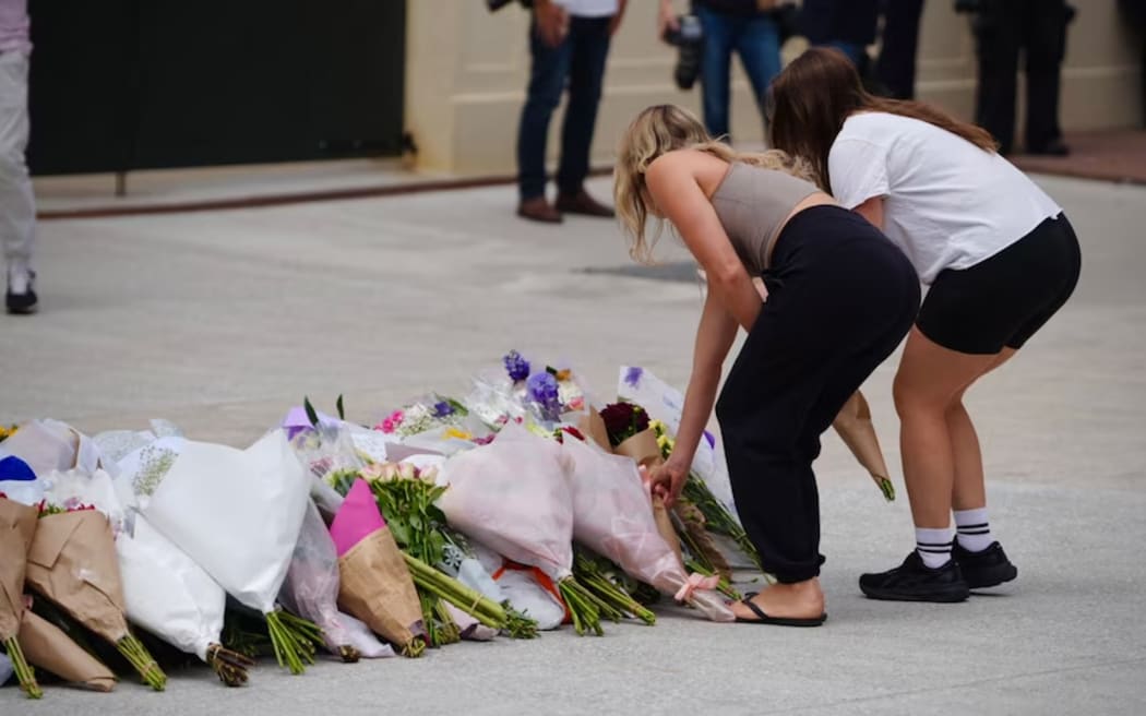 Tributes have been left at Bondi Beach in memory of those who were killed in the attack.