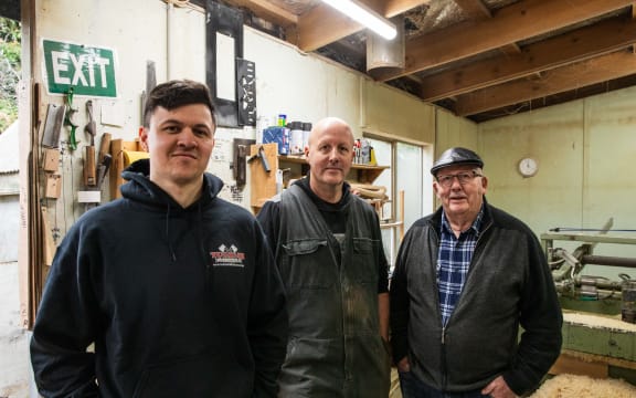 Quintin Fawcett, Grant Fawcett and Eddie Fawcett (left to right)