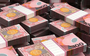 Stack of New Zealand Dollar
