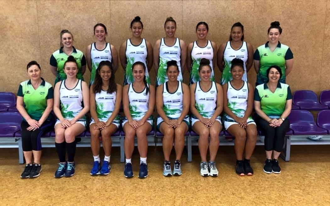 The Cook Islands Black Pearls squad to the Nations Cup in Singapore.