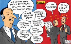 Satirical artist Toby Morris tackles the controversy over Labour's 'data' on Auckland house buyers.