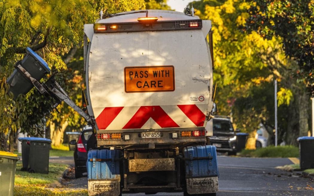 Auckland's general waste is collected every week. Photo only for use with LDR story by Torika Tokalau and not for re-use.