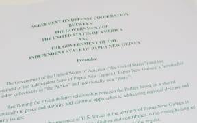 PNG security pact leak - draft copy of an agreement