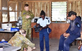Australian Defence Force providing media and first aid training to Solomons police.