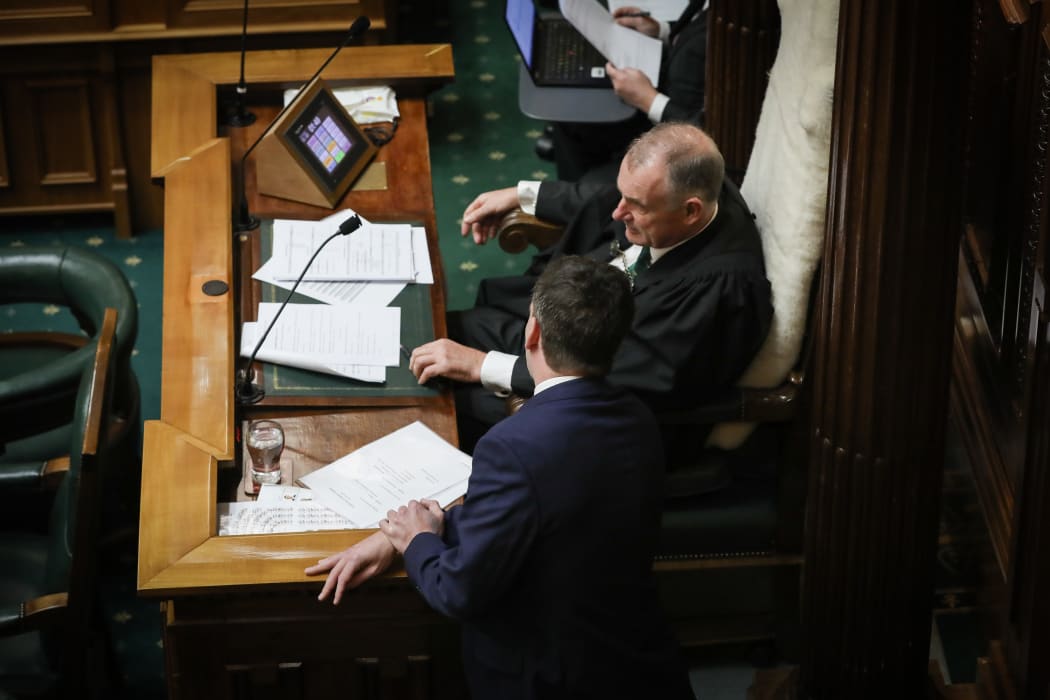 Speaker Mallard explains his ruling to David Seymour