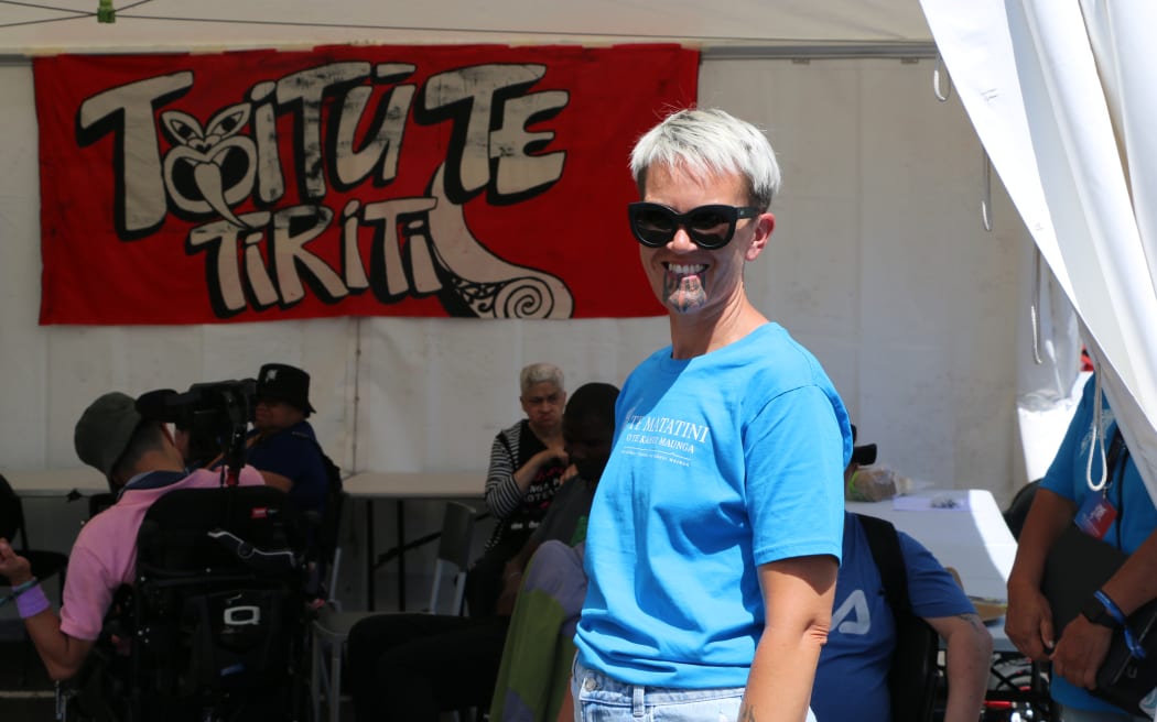 In a vibrant space known as Te Mata-Waiora at Te Matatini, volunteers like Kiri Fortune are creating an inclusive haven for whānau whaikaha and hauā.