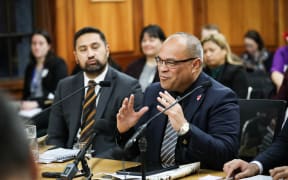 Minister for Pacific Peoples Aupito William Sio answers questions at the Social Services and Community committee.