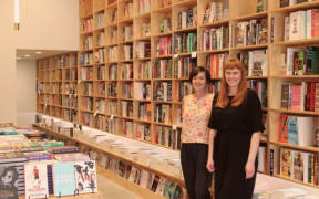 Catherine Robertson and Jane Arthur at their shop, Good Books