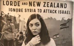 A full-page ad taken out in the Washington Post by a pro-Israel group calling singer Lorde a 'bigot'.