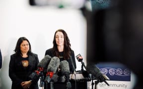 Associate health minister Ayesha Verrall and Prime Minister Jacinda Ardern.