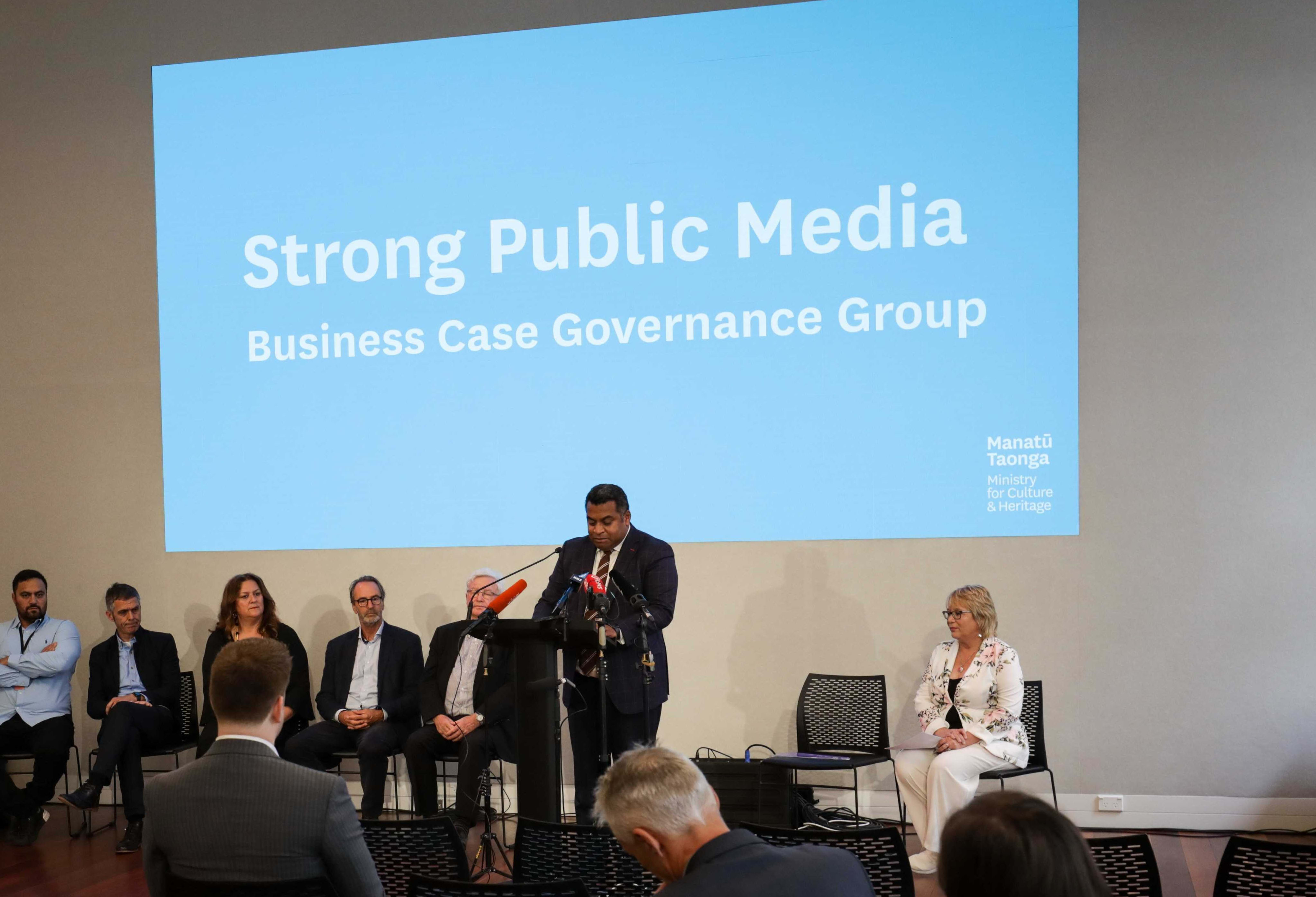 The Strong Public Media Business Case Governance Board will oversee the completion of a business case into forming the entity.