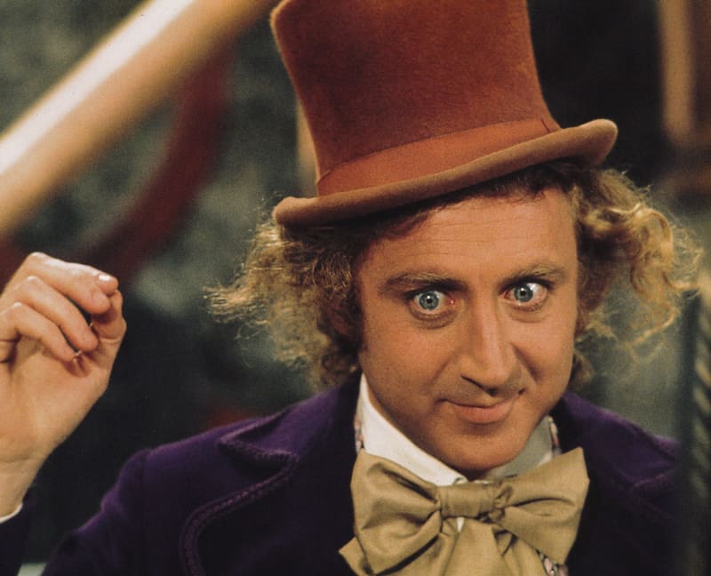 Gene Wilder in Willy Wonka and the Chocolate Factory.