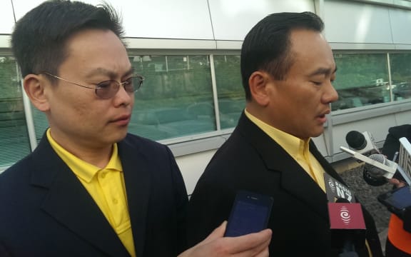 Peter, left, and Philip Chen thanked those who have helped with the inquiry into their sister's disappearance.