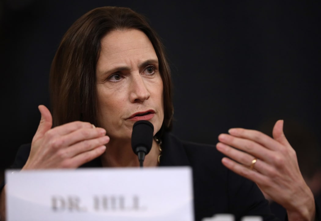 Fiona Hill, the National Security Councils former senior director for Europe and Russia testifies before the House Intelligence Committee in the Longworth House Office Building on Capitol Hill November 21, 2019 in Washington, DC.