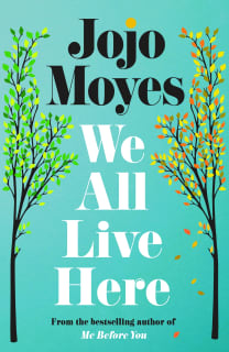 The book cover for 'We All Live Here'.