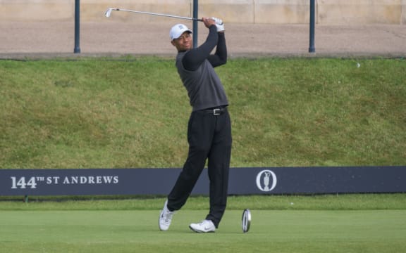 Tiger Woods at the 2015 Open Championship at St Andrews.