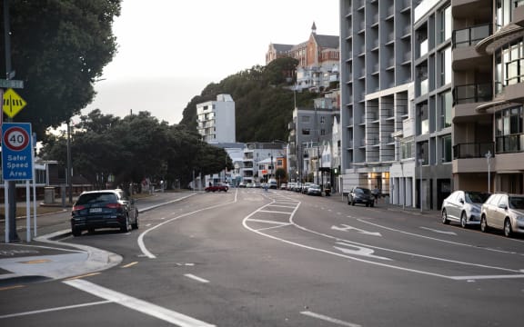 Wellington on 26 March, the first day of the Covid-19 lockdown.