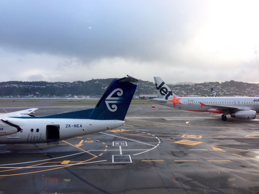 Wellington Airport after a radar fault grounded planes on 23 June 2015.
