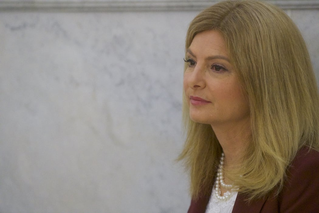 File photo of Lawyer Lisa Bloom arriving at the Montgomery County Courthouse during the fourth day of Bill Cosby's sexual assault retrial on 12 April 2018 in Norristown, Pennsylvania.