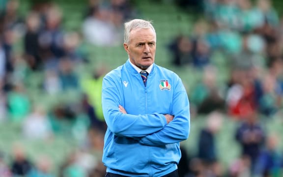 Italy head rugby coach Kieran Crowley