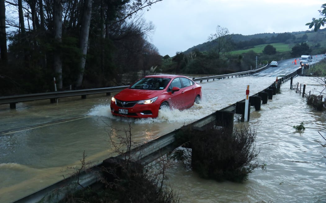 State Highway 1 at the bottom of Moerewa’s Turntable Hill used to flood any time there was heavy rain.