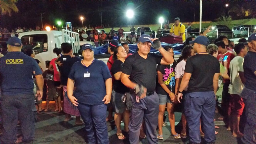 All Blacks arrive in Samoa amid tight security.