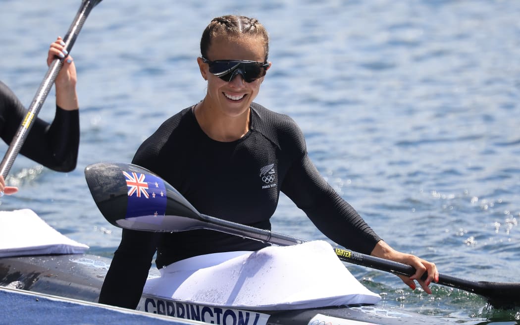 Dame Lisa Carrington, and K4 team win gold in Paris.