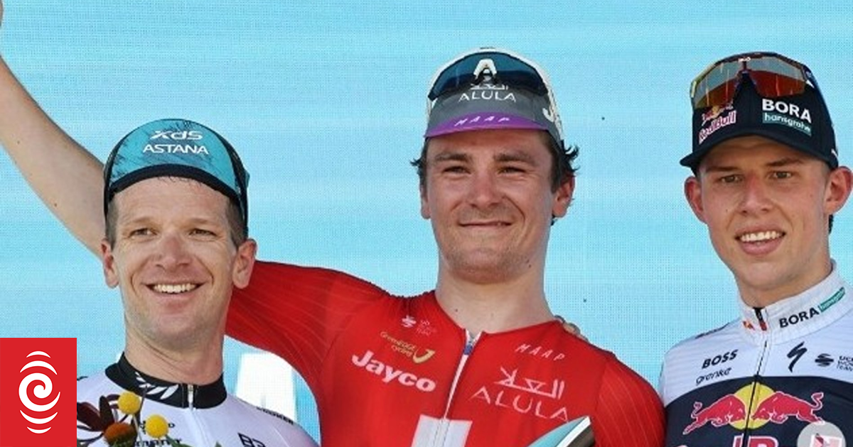 NZ road cycling pair share WorldTour podium | RNZ News