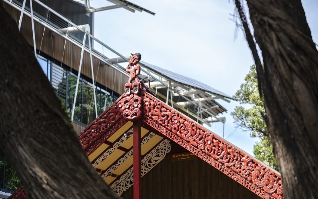Exterioir of Ngā Mokopuna and Te Tumu Herenga Waka, Te Herenga Waka—Victoria University of Wellington.