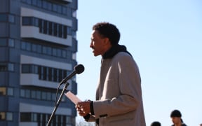 Wellington community advocate Guled Mire helped to organise a peaceful Black Lives Matter march in the capital that attracted thousands of protesters on 14 June, 2020.