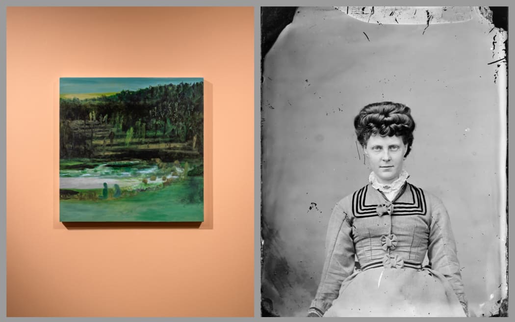 Barbara Tuck painting, William Harding photo