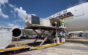 Covid-19 vaccine arrival in New Zealand on 2 March, 2021.