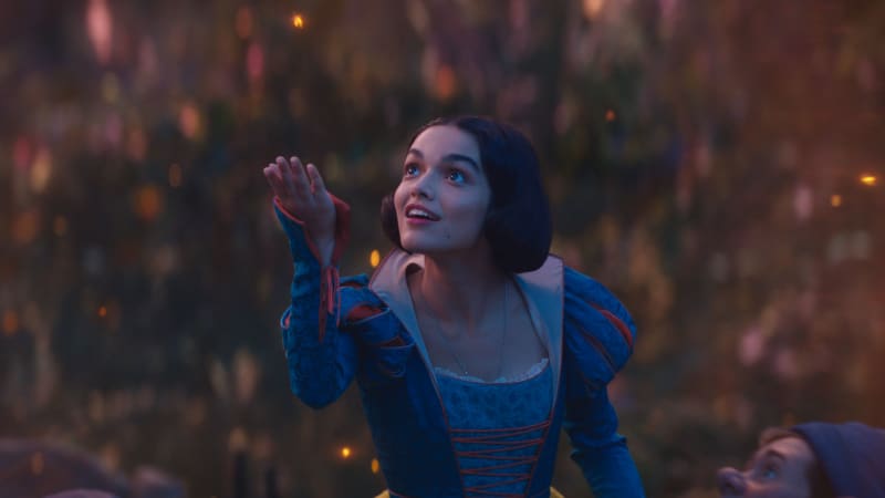 Rachel Zegler as Snow White in DISNEY's live-action SNOW WHITE. Photo courtesy of Disney. © 2024 Disney Enterprises, Inc. All Rights Reserved.