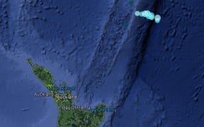 A rash of quakes in the Kermadec region.