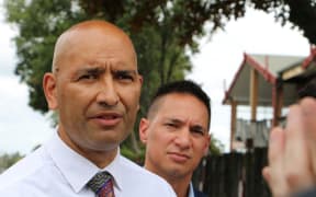 The Minister for Māori Development Tama Potaka at the Hui-ā-Motu at Tūrangawaewae Marae.