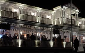 New Zealand First election night headquarters, the Duke of Marlborough in Russell.