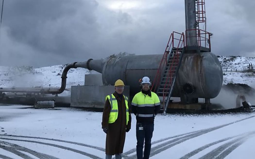 Presenter Allan Little visits a deep drilling project in Iceland.