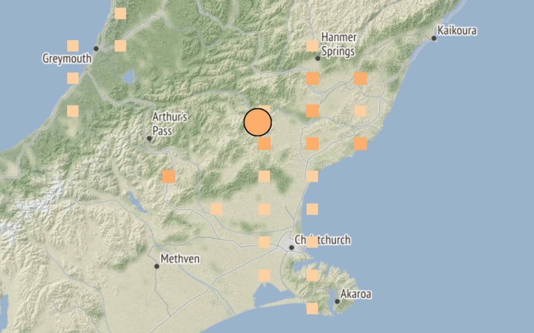 The quake that struck early on Thursday.