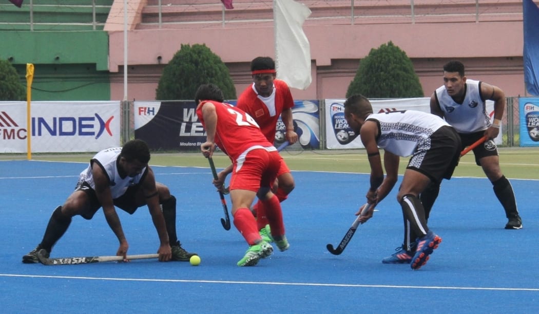 Fiji were no match for China at the Hockey World League.